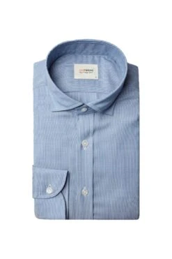 Joe Woven Shirt Mixed Stripes Blue -Kleding Winkel joe wovenshirt mixed stripe blue pakketje 1