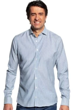 Joe Woven Shirt Stripe Jeans Blue