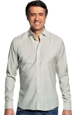 Joe Woven Shirt Stripe Kaki