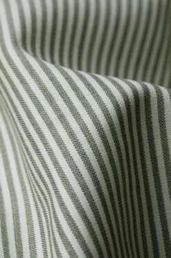 Joe Woven Shirt Stripe Kaki -Kleding Winkel joe wovenshirt stripe kaki stof