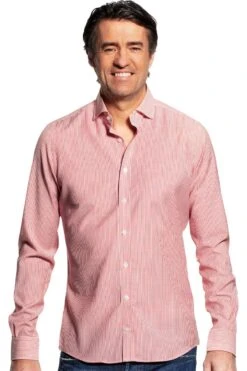 Joe Woven Shirt Stripe Red