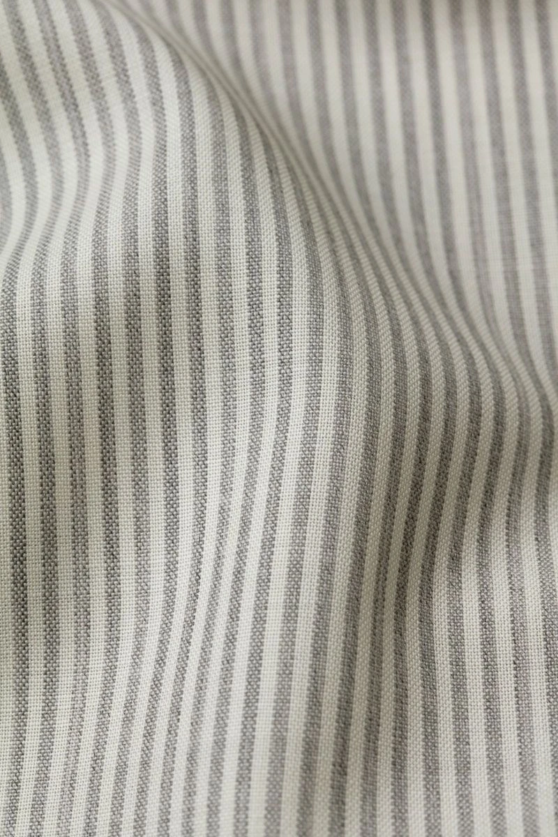 Joe Woven Shirt Stripe Grey 9 Joe Woven Shirt Stripe Grey - Afbeelding 9