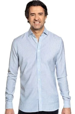 Joe Woven Shirt Stripe Light Blue