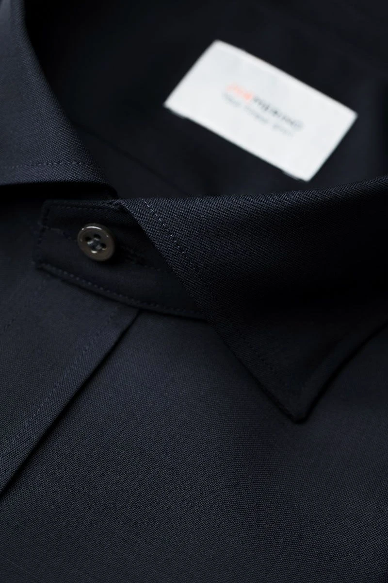 Joe Woven Shirt Extra Long Very Dark Navy 4 Joe Woven Shirt Extra Long Very Dark Navy - Afbeelding 4