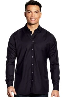 Joe Woven Shirt Extra Long Very Dark Navy