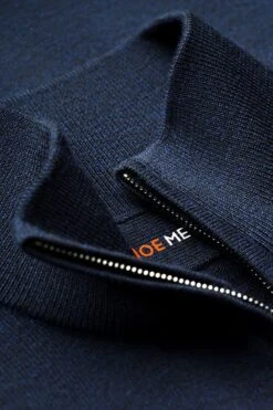 Joe Zip Extra Long True Navy -Kleding Winkel joe zip true navy hals 2 web 1