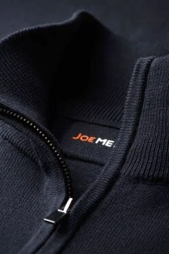 Joe Zip Blue Grey -Kleding Winkel joe zip blue grey hals web