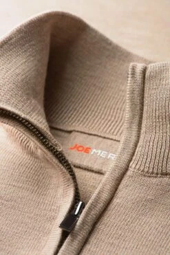 Joe Zip Desert Beige -Kleding Winkel joe zip desert beige hals web