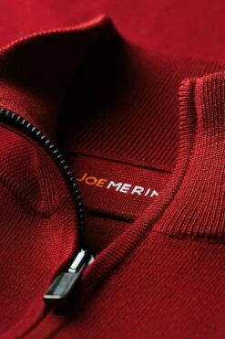 Joe Zip Pepper Red -Kleding Winkel joe zip pepepr red hals web