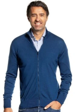 Riva Cardigan Zip Bright Navy