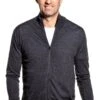 Joe Riva Cardigan Zip Antracite Grey