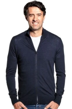 Joe Riva Cardigan Zip True Navy