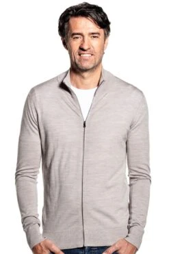 Joe Riva Cardigan Zip Windsor Beige