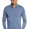 Riva Buttons Long Sleeve Ice Blue