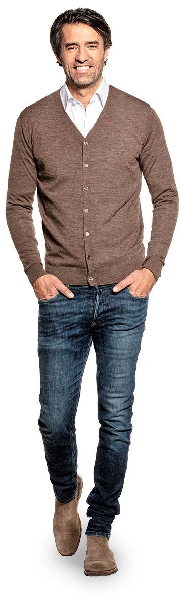 Joe Vest Undyed Brown 2 Joe Vest Undyed Brown - Afbeelding 2