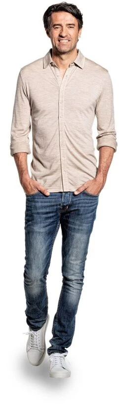 Kleding Winkel -Kleding Winkel john buttonup desertbeige 360x1200