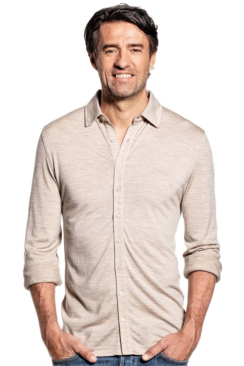 Joe Shirt Button Up Desert Beige 1 Joe Shirt Button Up Desert Beige
