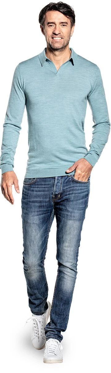 Joe Riva Long Sleeve Mythos Blue 2 Joe Riva Long Sleeve Mythos Blue - Afbeelding 2