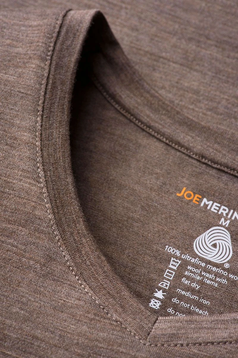 Joe Shirt V-neck Muddy Clay 4 Joe Shirt V-neck Muddy Clay - Afbeelding 4