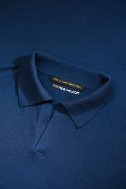Joe Riva Long Sleeve Bright Navy -Kleding Winkel polo bright navy 1