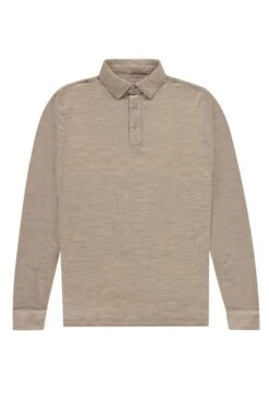 Shirt Polo Long Sleeve Desert Beige -Kleding Winkel pololong desertbeige 800x1200