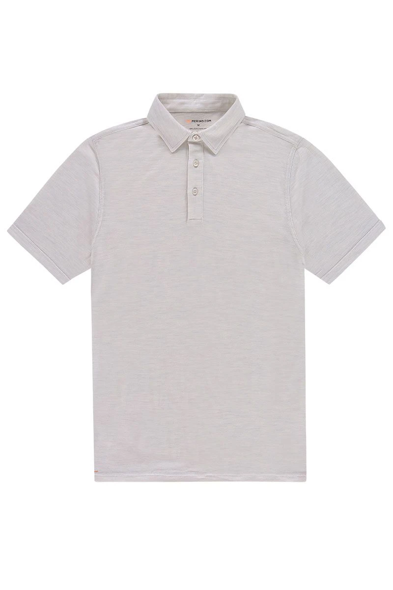 Joe Shirt Polo Short Sleeve Sand White 3 Joe Shirt Polo Short Sleeve Sand White - Afbeelding 3