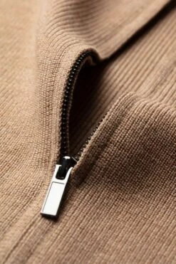 Joe Ribzip Caramel -Kleding Winkel ribzip caramel detail rits