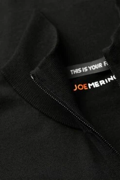 Joe Riva Cardigan Zip Deep Black -Kleding Winkel riva zip deepblack 800x1200