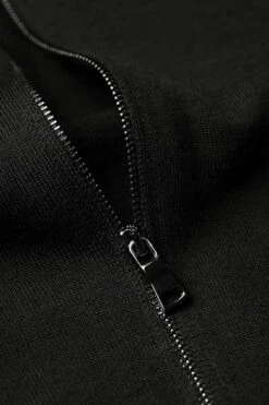 Joe Riva Cardigan Zip Deep Black -Kleding Winkel riva zip deepblack 800x1200.2