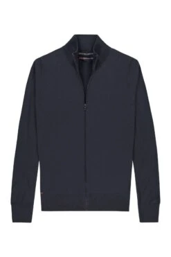 Joe Riva Cardigan Zip Blue Grey -Kleding Winkel riva cardigan zip blue grey
