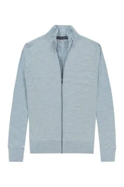 Joe Riva Cardigan Zip Hazy Blue -Kleding Winkel riva cardigan zip hazy blue