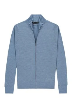 Joe Riva Cardigan Zip Ice Blue -Kleding Winkel riva cardigan zip ice blue 1