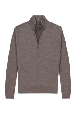 Joe Riva Cardigan Zip Muddy Clay -Kleding Winkel riva cardigan zip muddy clay