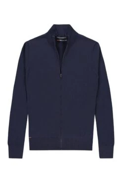 Joe Riva Cardigan Zip Navy Blue -Kleding Winkel riva cardigan zip navy blue