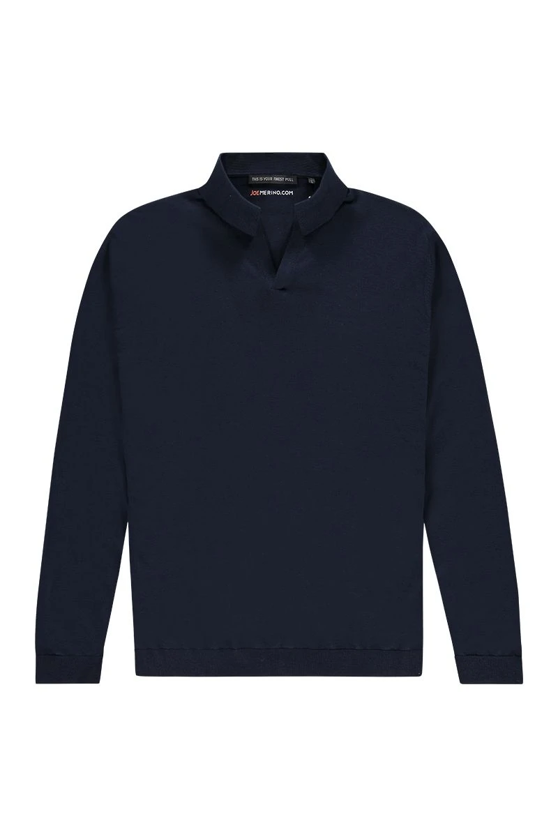 Joe Riva Long Sleeve Navy Blue 3 Joe Riva Long Sleeve Navy Blue - Afbeelding 3