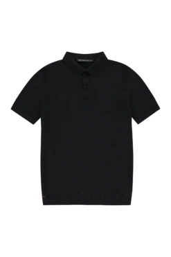 Riva Buttons Short Sleeve Deep Black -Kleding Winkel riva short sleeve buttons deep black
