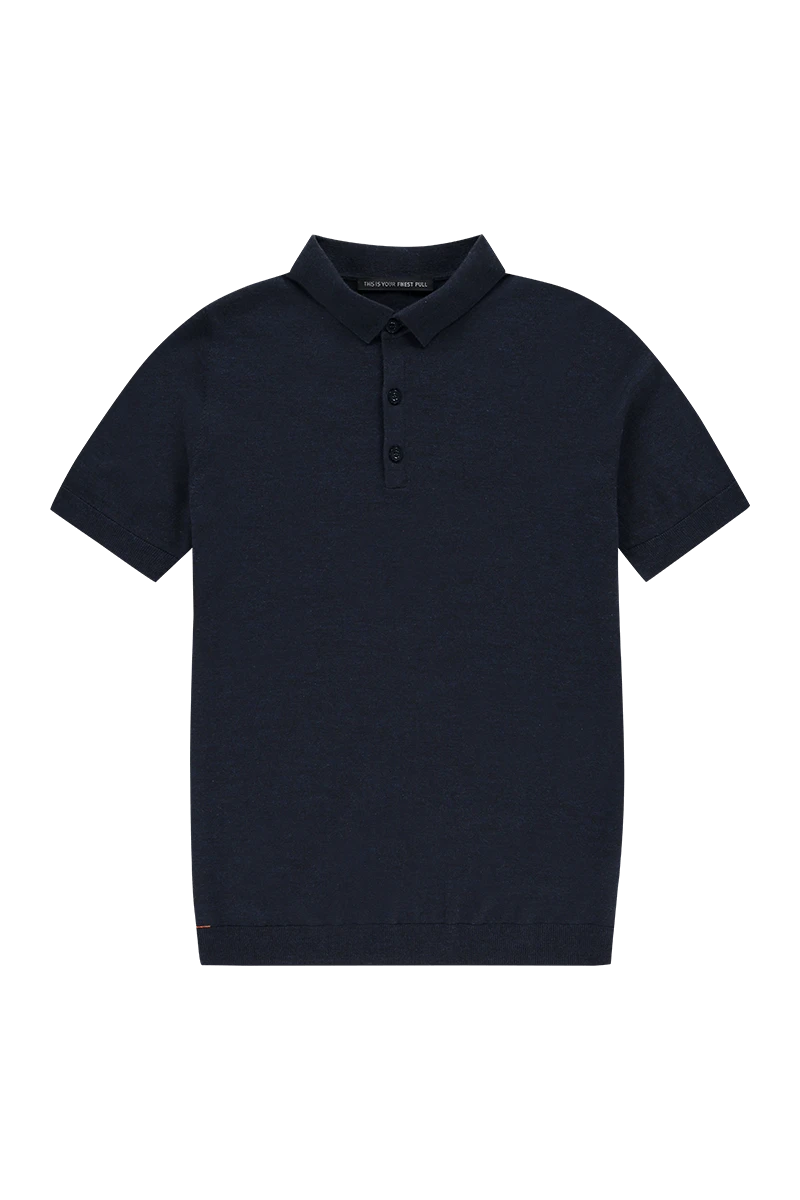 Riva Buttons Short Sleeve True Navy 3 Riva Buttons Short Sleeve True Navy - Afbeelding 3