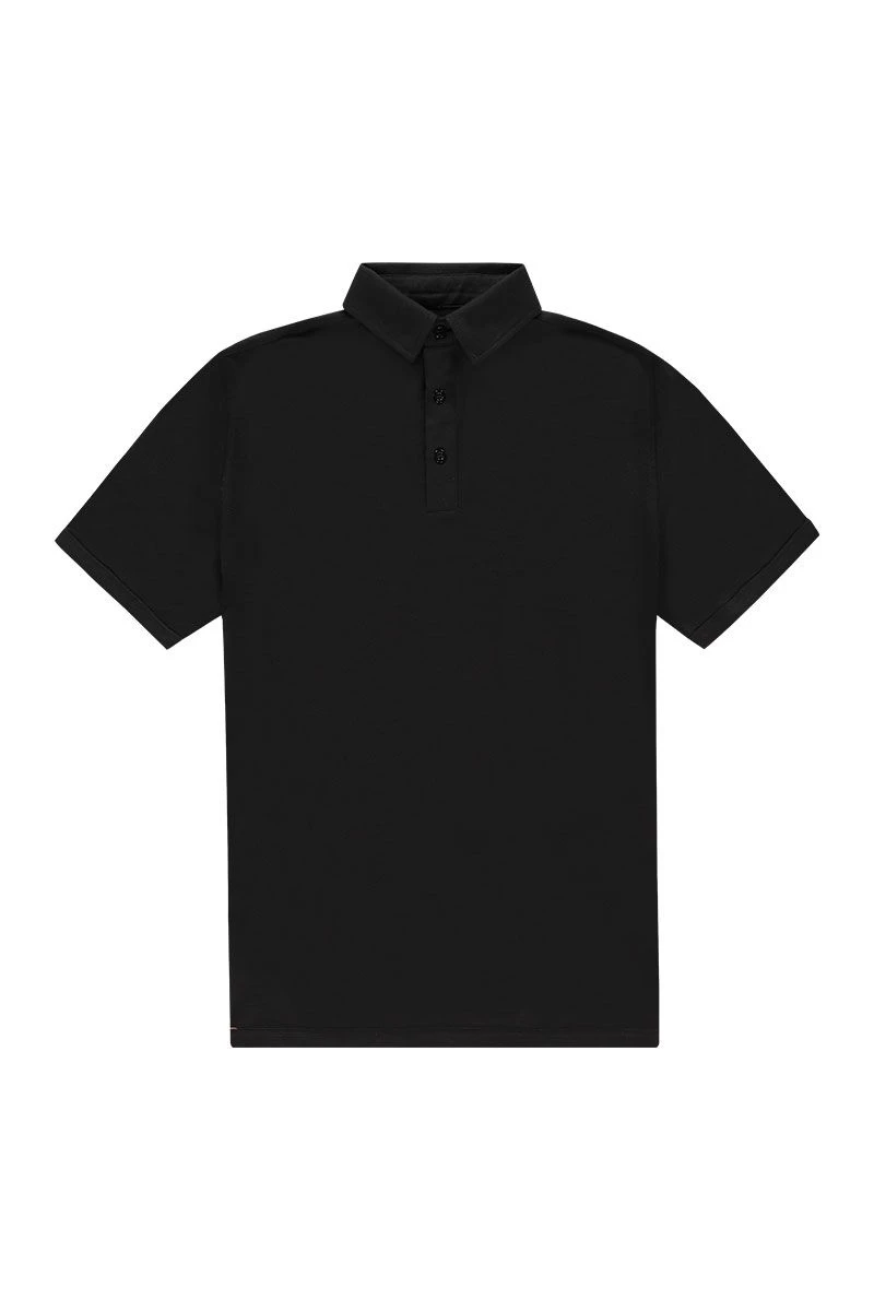 Shirt Polo Short Sleeve Deep Black 3 Shirt Polo Short Sleeve Deep Black - Afbeelding 3
