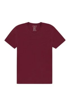 Joe Shirt V-neck Burgundy Red -Kleding Winkel shirt v neck short sleeve burgundy
