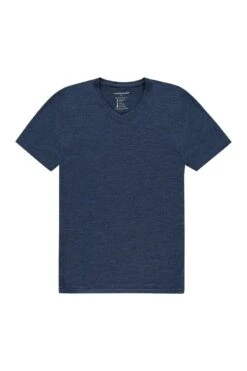 Joe Shirt V-neck Coastal Blue -Kleding Winkel shirt v neck short sleeve coastal blue