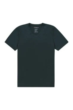 Joe Shirt V-neck Dark Green -Kleding Winkel shirt v neck short sleeve dark green