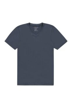 Joe Shirt V-neck Dark Steel -Kleding Winkel shirt v neck short sleeve dark steel