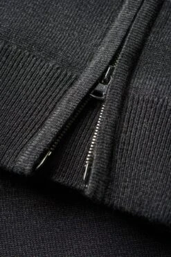 Joe Cardigan 2-Way Zip Antracite Grey -Kleding Winkel twowayzip antracite detail rits