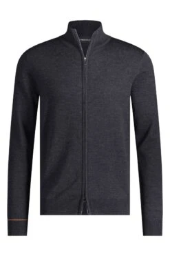 Joe Cardigan 2-Way Zip Antracite Grey -Kleding Winkel twowayzip antracite exposar