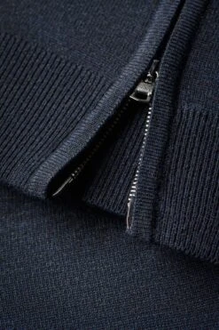 Joe Cardigan 2-Way Zip Blue Whale -Kleding Winkel twowayzip bluewhale detail rits