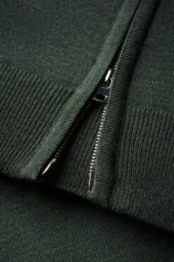 Joe Cardigan 2-Way Zip British Green -Kleding Winkel twowayzip britischgreen detail rits