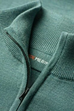 Joe Cardigan 2-Way Zip Cloud Forest -Kleding Winkel twowayzip cloudforest detail kraag