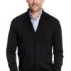 Joe Cardigan 2-Way Zip Deep Black