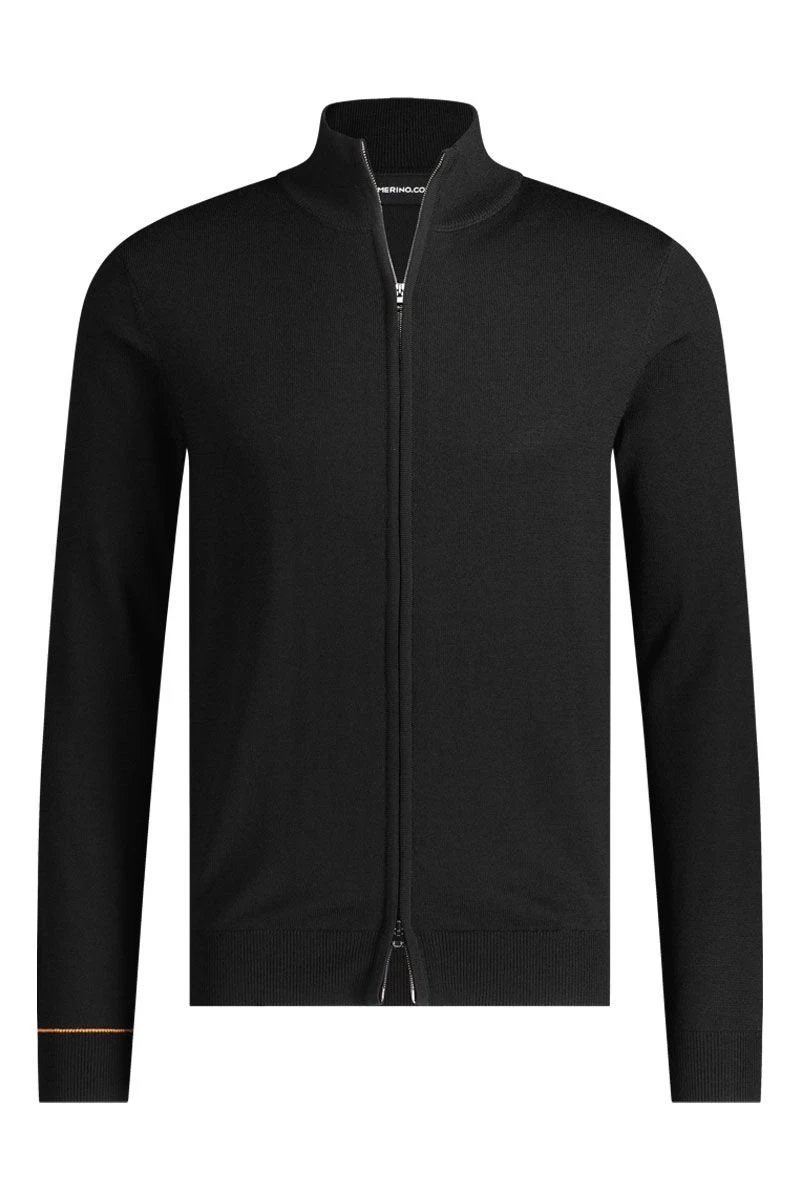 Joe Cardigan 2-Way Zip Deep Black 3 Joe Cardigan 2-Way Zip Deep Black - Afbeelding 3