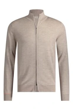 Joe Cardigan 2-Way Zip Desert Beige -Kleding Winkel twowayzip desertbeige exposar